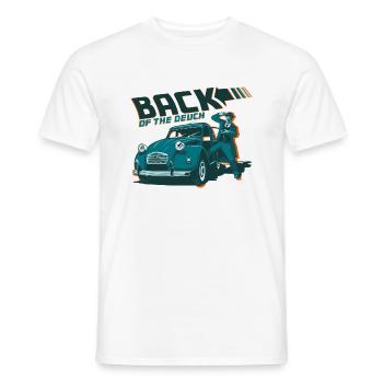 BACK OF THE DEUCH - T-shirt homme - blanc - Devant - AI Model Male 178 dark (178cm)