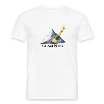 Glamping - Männer T-Shirt - Weiß - Vorne - AI Model Male 178 dark (178cm)