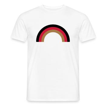 regenbogen_deutsch - Männer T-Shirt - Weiß - Vorne - AI Model Male 178 dark (178cm)