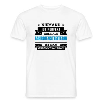 Fun Fahrdienstleiterin - Männer T-Shirt - Weiß - Vorne - AI Model Male 178 dark (178cm)