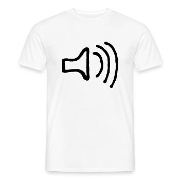 lautsprecher - Männer T-Shirt - Weiß - Vorne - AI Model Male 178 dark (178cm)