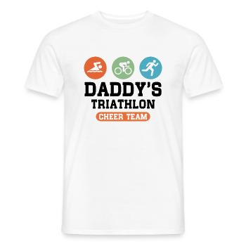 Triathlon Cheer Team - Men's T-Shirt - white - Front - AI Model Male 178 dark (178cm)