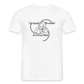 logo uba v3210 - T-shirt homme - blanc - Devant - AI Model Male 178 dark (178cm)