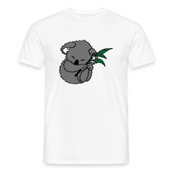 Koala - Männer T-Shirt - Weiß - Vorne - AI Model Male 178 dark (178cm)