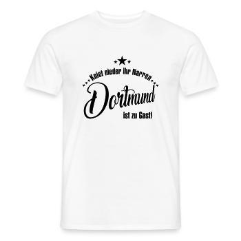 Dortmund - Männer T-Shirt - Weiß - Vorne - AI Model Male 178 dark (178cm)