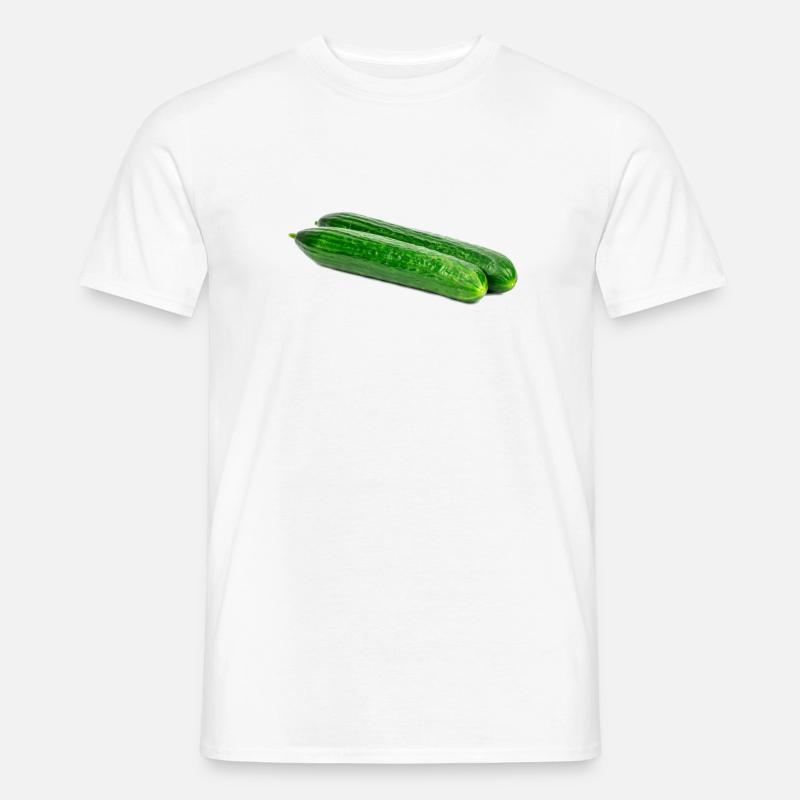 Gurken. concombre. gurka. cucumber - Männer T-Shirt - Weiß