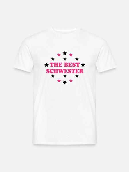 The best schwester - Men's T-Shirt - white