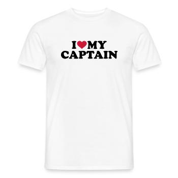 Captain - Men's T-Shirt - white - Front - AI Model Male 178 dark (178cm)