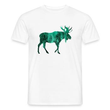 elk - Men's T-Shirt - white - Front - AI Model Male 178 dark (178cm)