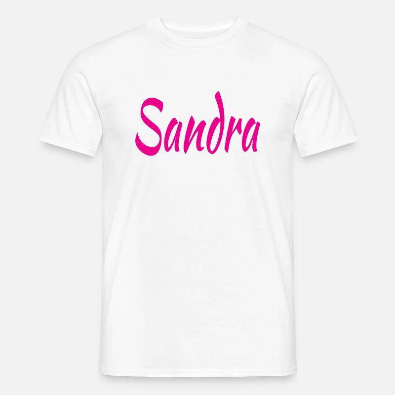 Sandra - Männer T-Shirt - Weiß