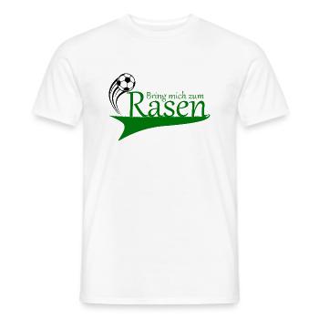 Bring mich zum Rasen - Männer T-Shirt - Weiß - Vorne - AI Model Male 178 dark (178cm)