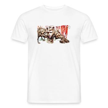 The Beast Within - Männer T-Shirt - Weiß - Vorne - AI Model Male 178 dark (178cm)