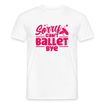Ballet Dance Ballerina Ballet Dancer Gift - Men's T-Shirt - white - Front - AI Model Male 178 dark (178cm)