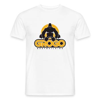 Gorilla Bodybuilding - Men's T-Shirt - white - Front - AI Model Male 178 dark (178cm)