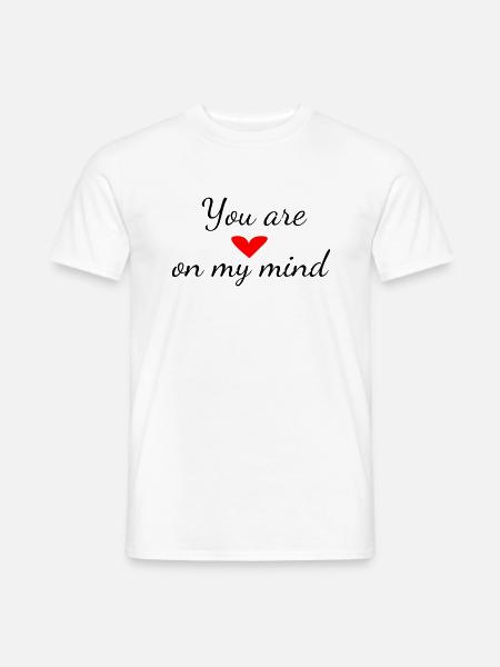 You are on my mind - T-shirt herr - vit