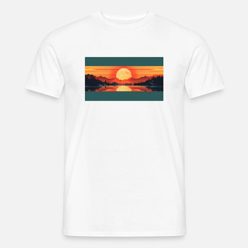 Canada Sunset - Männer T-Shirt - Weiß