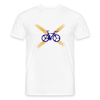 Crypto Bitcoin Trading - T-shirt homme - blanc - Devant - AI Model Male 178 dark (178cm)
