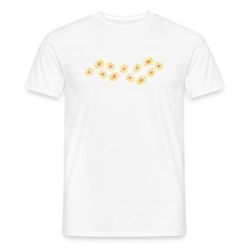 Logo de tournesols - T-shirt homme - blanc - Devant - AI Model Male 178 dark (178cm)