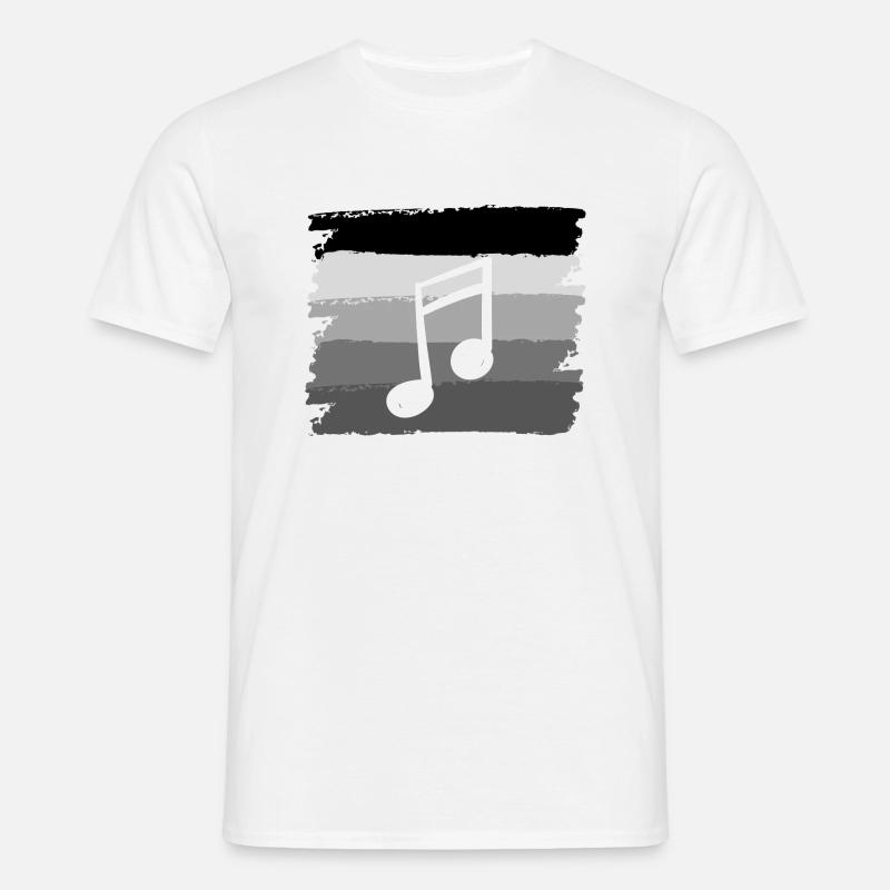 Note - Männer T-Shirt - Weiß
