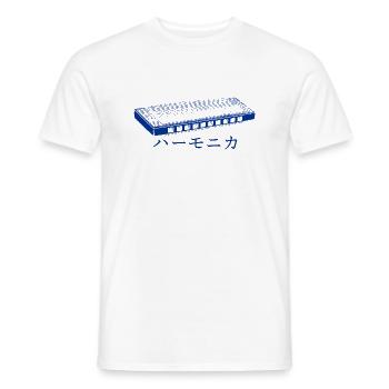 Harmonica Blues Japanese - Männer T-Shirt - Weiß - Vorne - AI Model Male 178 dark (178cm)