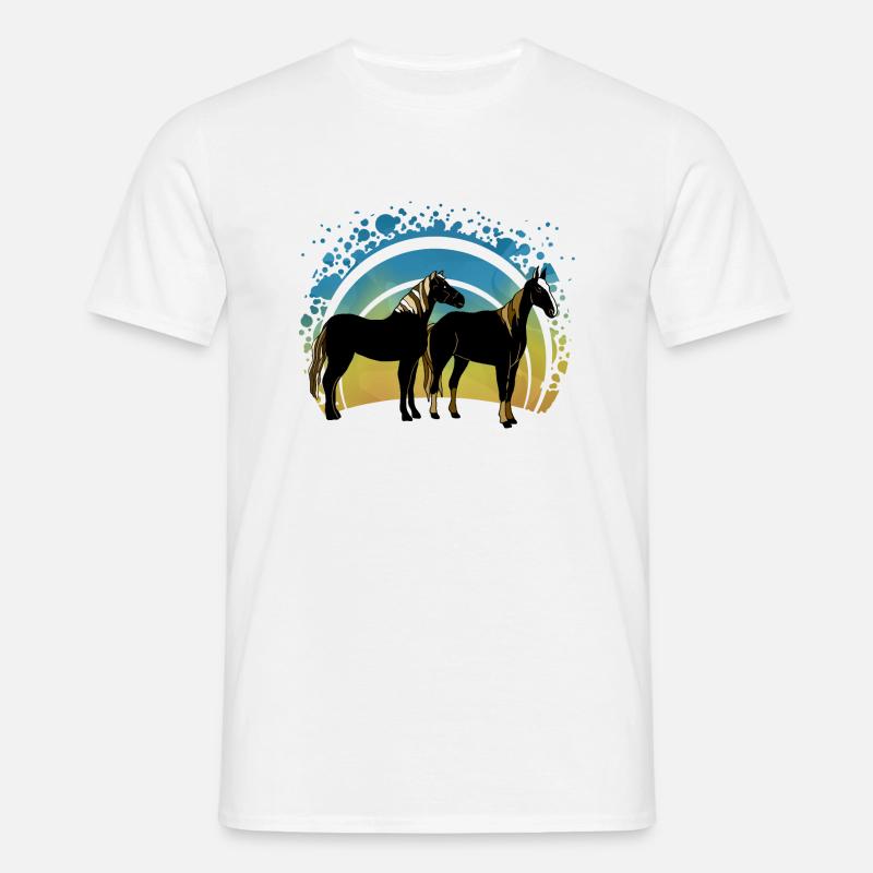 Horses - Men's T-Shirt - white