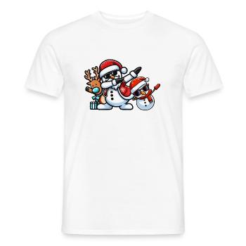 Dabbing Figures - Männer T-Shirt - Weiß - Vorne - AI Model Male 178 dark (178cm)