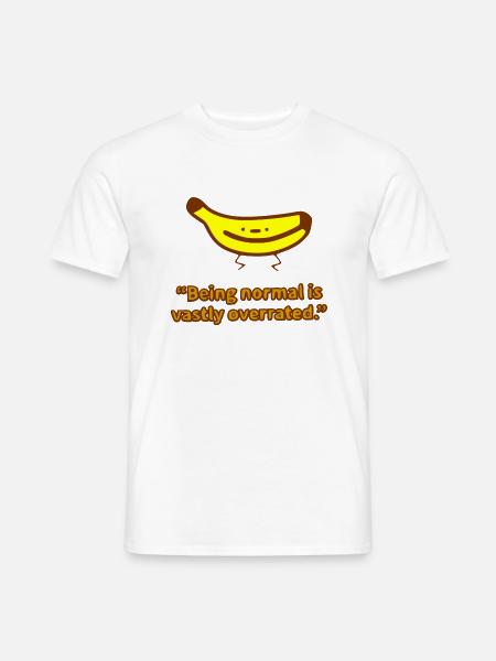 funny banana drama! - Männer T-Shirt - Weiß