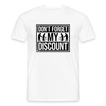 Vergiss nicht meinen Rabatt lustig sarkastisch Senior - Männer T-Shirt - Weiß - Vorne - AI Model Male 178 dark (178cm)