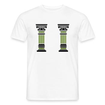 antike säule 2 - Männer T-Shirt - Weiß - Vorne - AI Model Male 178 dark (178cm)