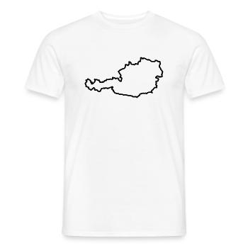 Autriche - T-shirt homme - blanc - Devant - AI Model Male 178 dark (178cm)