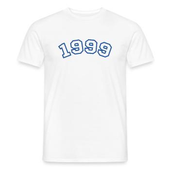 1999 Sport Blau - Männer T-Shirt - Weiß - Vorne - AI Model Male 178 dark (178cm)