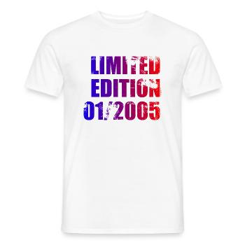 20e anniversaire Edition Limitée 01/2005 - T-shirt homme - blanc - Devant - AI Model Male 178 dark (178cm)