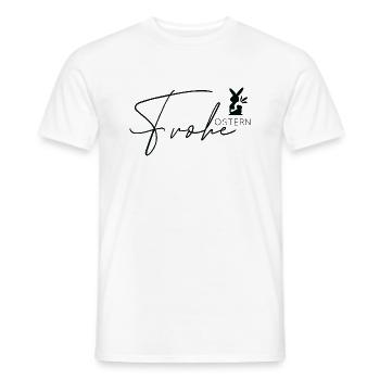Frohe Ostern 🐰🌸 - Männer T-Shirt - Weiß - Vorne - AI Model Male 178 dark (178cm)