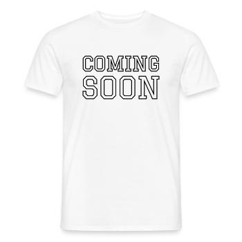 Coming Soon - Männer T-Shirt - Weiß - Vorne - AI Model Male 178 dark (178cm)