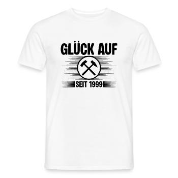 Glueck auf seit 1999 - Männer T-Shirt - Weiß - Vorne - AI Model Male 178 dark (178cm)