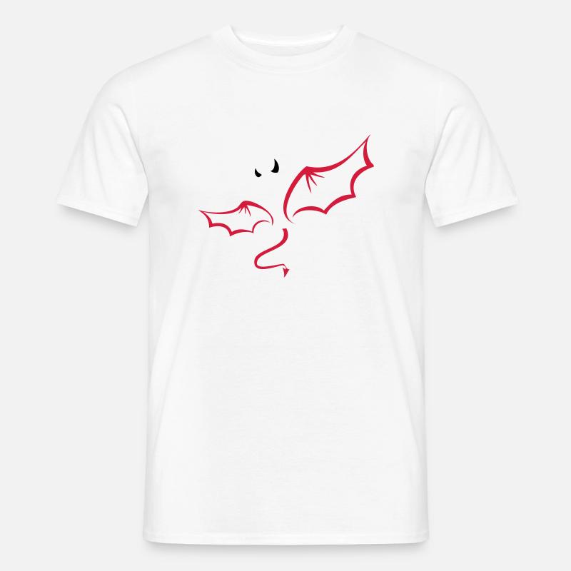 Teufel - Männer T-Shirt - Weiß