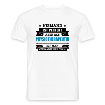 Fun Physiotherapeutin - Männer T-Shirt - Weiß - Vorne - AI Model Male 178 dark (178cm)