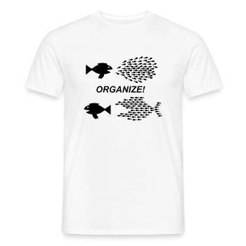 Organiser! - T-shirt homme - blanc - Devant - AI Model Male 178 dark (178cm)