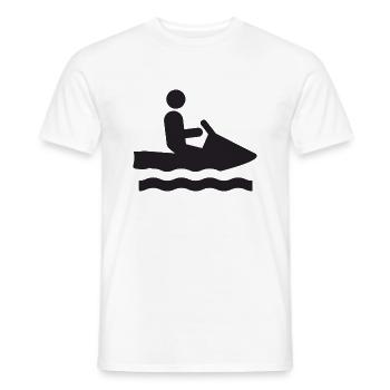jetski jet ski - Männer T-Shirt - Weiß - Vorne - AI Model Male 178 dark (178cm)