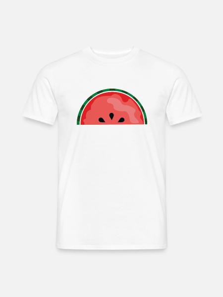 Wassermelone - Männer T-Shirt - Weiß