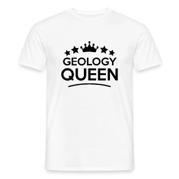 geology queen stars - T-shirt homme - blanc - Devant - AI Model Male 178 dark (178cm)