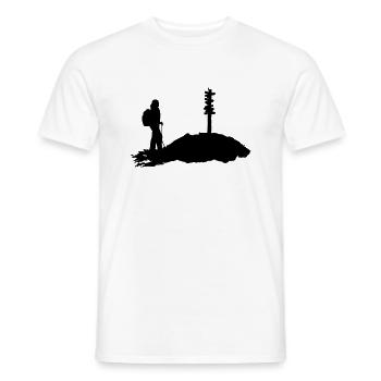 Hiking, Hiker - Men's T-Shirt - white - Front - AI Model Male 178 dark (178cm)