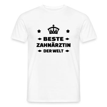 dentiste / dent / médecin / médecine - T-shirt homme - blanc - Devant - AI Model Male 178 dark (178cm)
