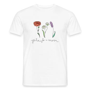 plantmom Blumen - Männer T-Shirt - Weiß - Vorne - AI Model Male 178 dark (178cm)