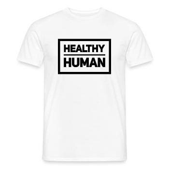 gesunder mensch - Männer T-Shirt - Weiß - Vorne - AI Model Male 178 dark (178cm)