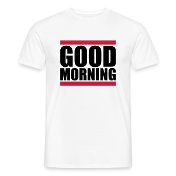 Good Morning Bar - Men's T-Shirt - white - Front - AI Model Male 178 dark (178cm)