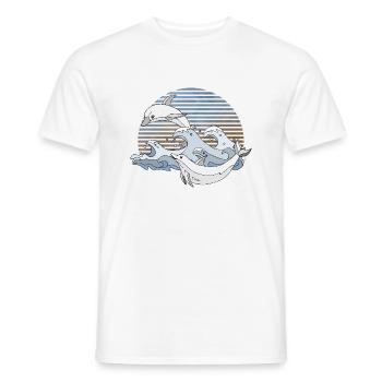 Delphine - Männer T-Shirt - Weiß - Vorne - AI Model Male 178 dark (178cm)