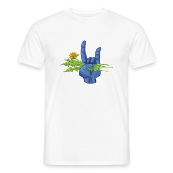 Unkraut ist Metal - Männer T-Shirt - Weiß - Vorne - AI Model Male 178 dark (178cm)