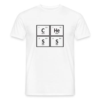 | d’échecs Tableau périodique des éléments - T-shirt homme - blanc - Devant - AI Model Male 178 dark (178cm)
