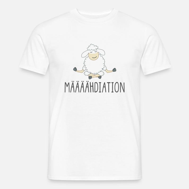 Määähdiation versus Mediation - Männer T-Shirt - Weiß
